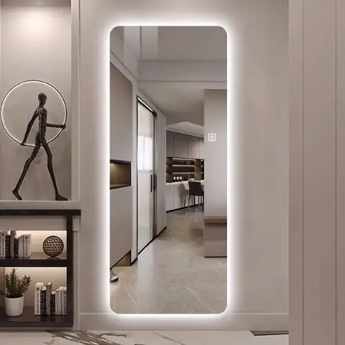 Gương Chữ nhật LED Hậu Bo góc