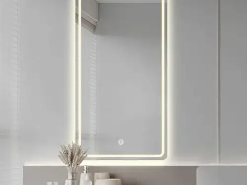 Gương Chữ nhật LED Hậu Bo góc