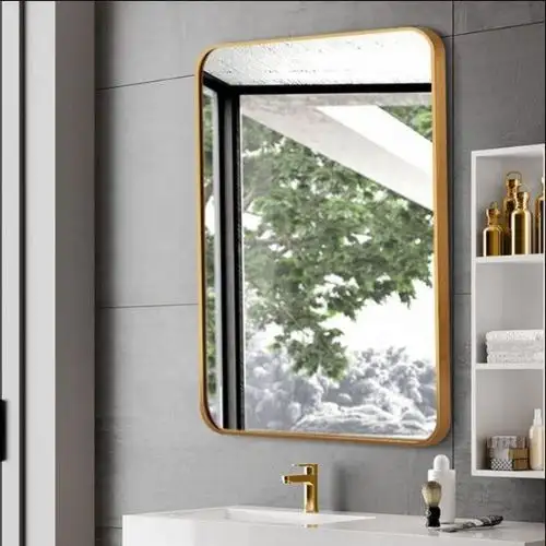 Gương chữ nhật viền thép