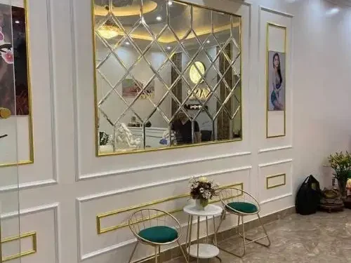 Gương ghép trang trí Salon cắt tóc