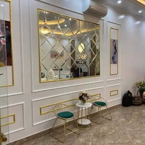Gương ghép trang trí Salon cắt tóc