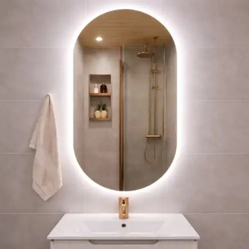 Gương Oval Led Hậu