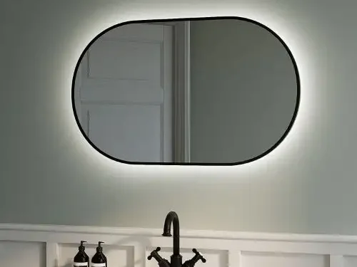 Gương tràn viền Oval mặt Led
