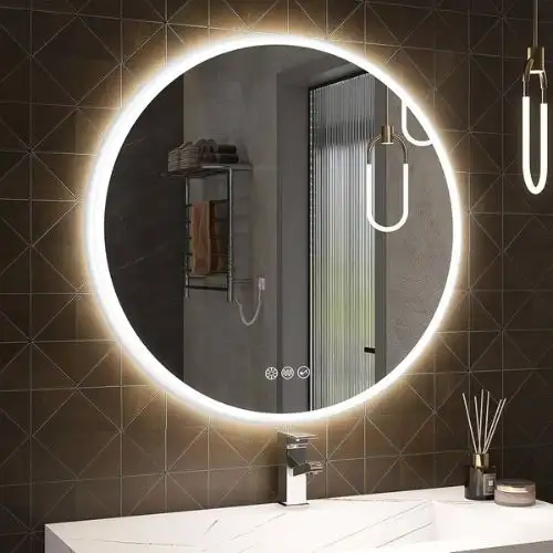 Gương tròn tràn viền Led