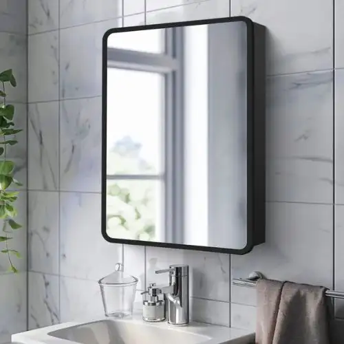 Gương viền thép Trap